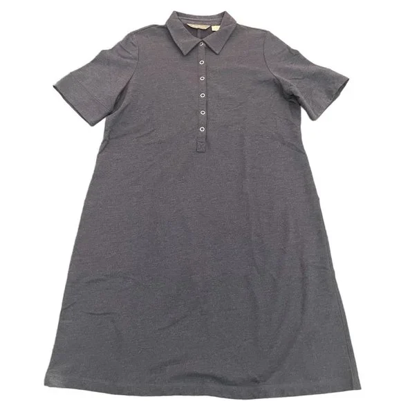 Tommy Bahama SPA Gray Button Front Women's Dress, Size L - Picture 1 of 8
